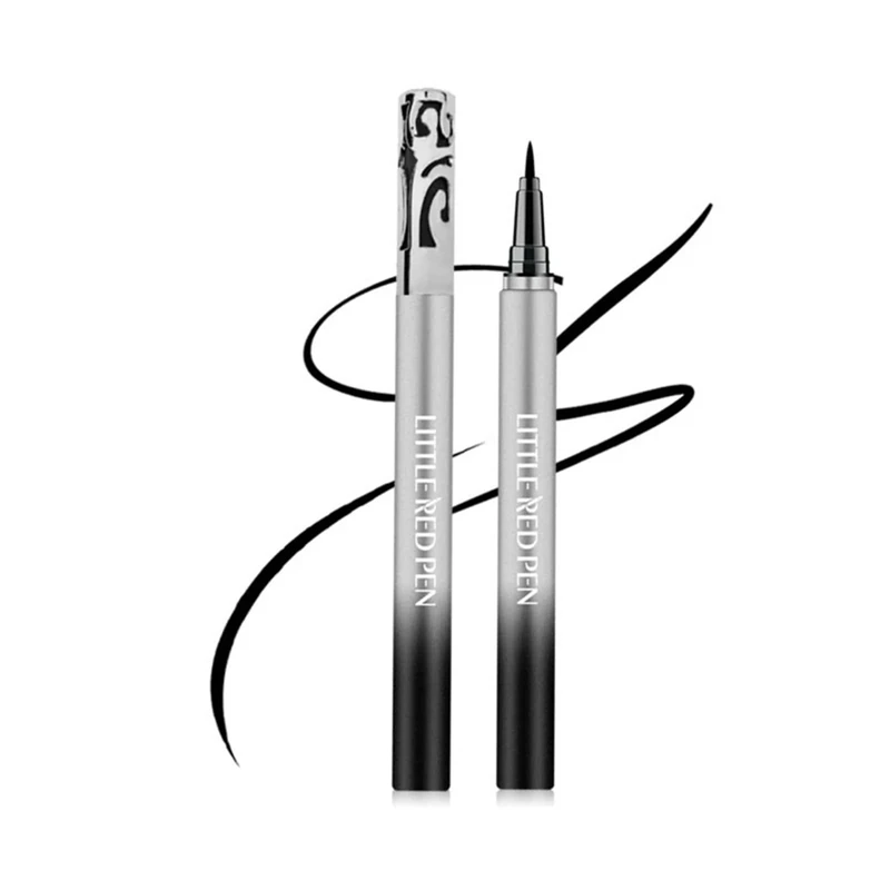 TiaoBug 1PC Black Waterproof Eyeliner Pen Ultra Fine Tip Long Wear No Running Quick Dry for Women Natural Makeup Look Black One Size