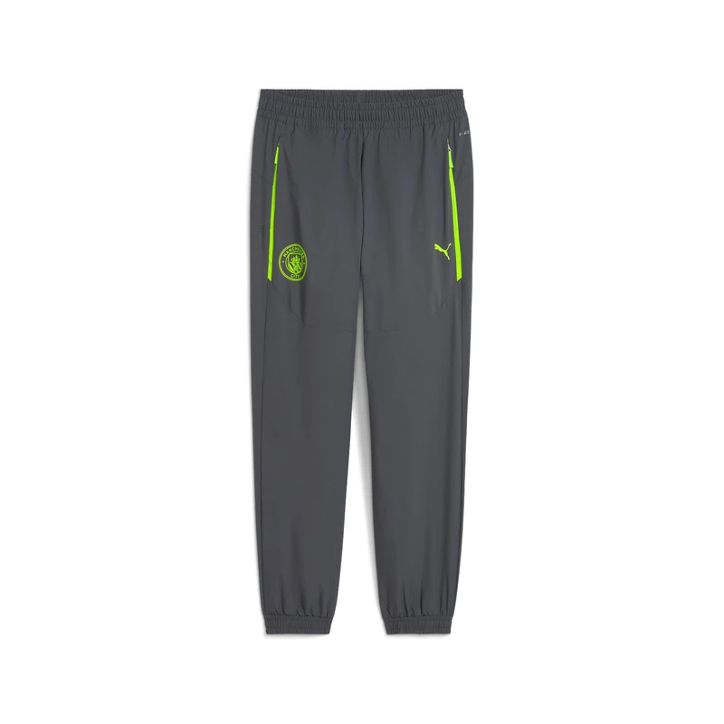 PUMA Manchester City FC Men's Pumatech Pants 25/26, Grey (Galactic Gray x Pro Green), m