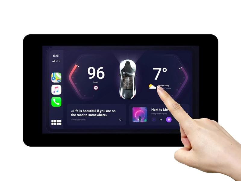 ESP32-S3 7inch Touch LCD Development Board, 1024×600 65K Color IPS Display, 32-bit LX7 Dual-core Processor, up to 240MHz Frequency, Support 2.4GHz Wi-Fi and BLE 5, Backlight Adjustable