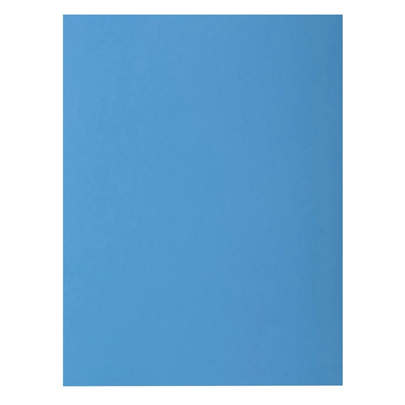 Exacompta - Ref 216019E - Box of 5 Packs of 50 Rigid folders with 2 Rock''S Flaps 210 g/m² - Bright Colours - PEFC™ Certified folders - Size 24 x 32 cm for A4 Size - Colour Blue