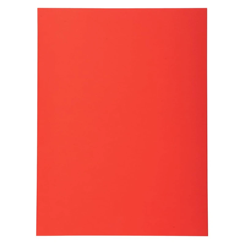 Exacompta - Ref 420212E - Box of 10 Packs of 50 Forever semi-Rigid folders 170g/m2-100% Recycled and Certified Blue Angel - Size 24 x 32 cm for A4 Size - Colour red