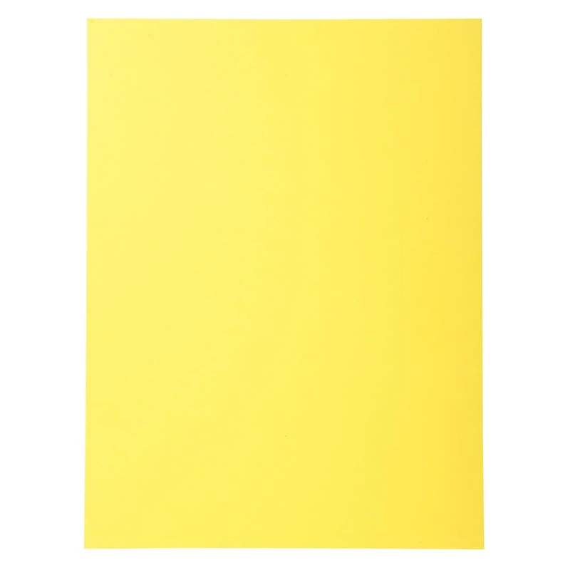 Exacompta - Ref 420205E - Box of 10 Packs of 50 Forever® semi-Rigid folders 170g/m2-100% Recycled and Certified Blue Angel - Size 24 x 32 cm for A4 Size - Yellow