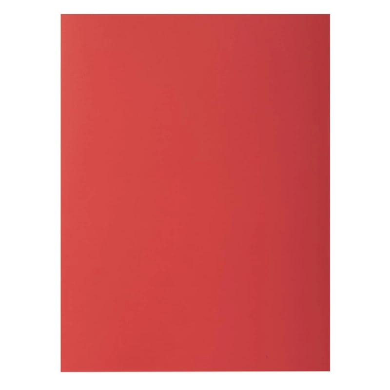 Exacompta 250 rigid folders 2 flaps Rock"s red