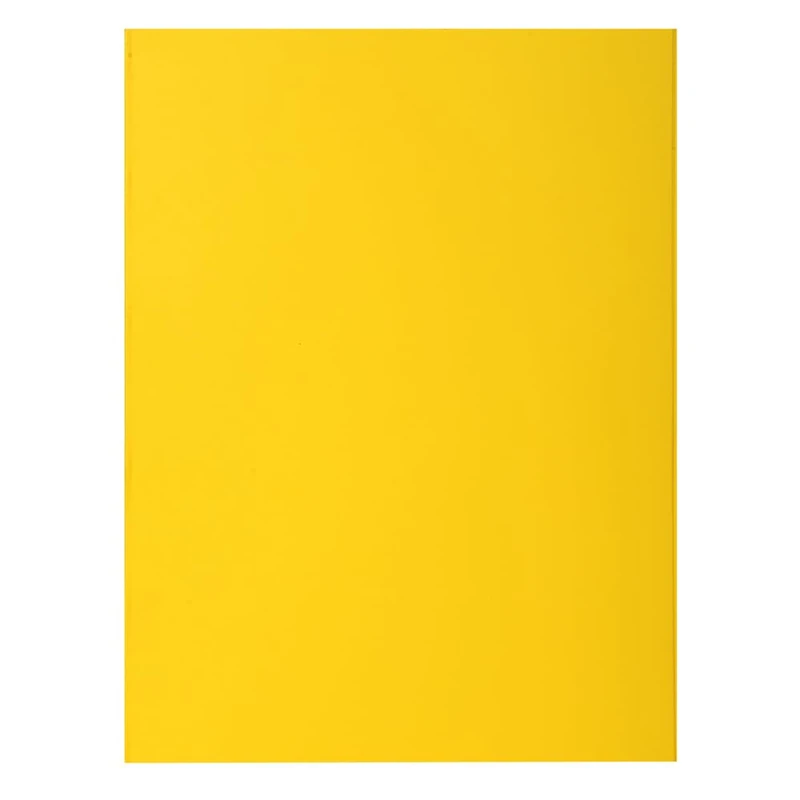 Exacompta - Ref 216011E - Box of 5 Packs of 50 Rigid folders with 2 Rock''S Flaps 210 g/m² - Bright Colours - PEFC™ Certified folders - Size 24 x 32 cm for A4 Size - Lemon Yellow