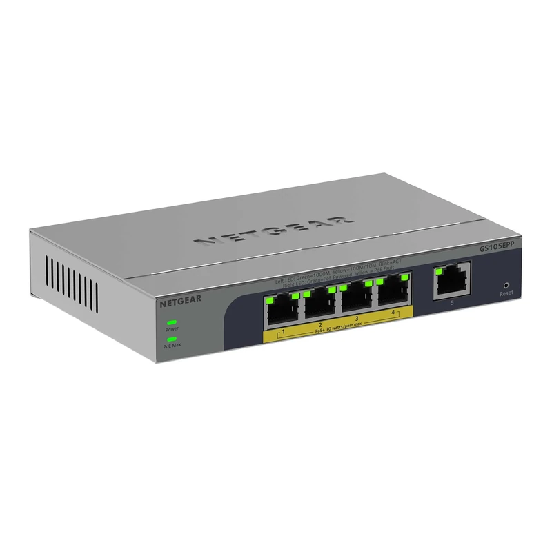 NETGEAR 5-Port PoE++ Gigabit Ethernet Switch (GS105EPP)
