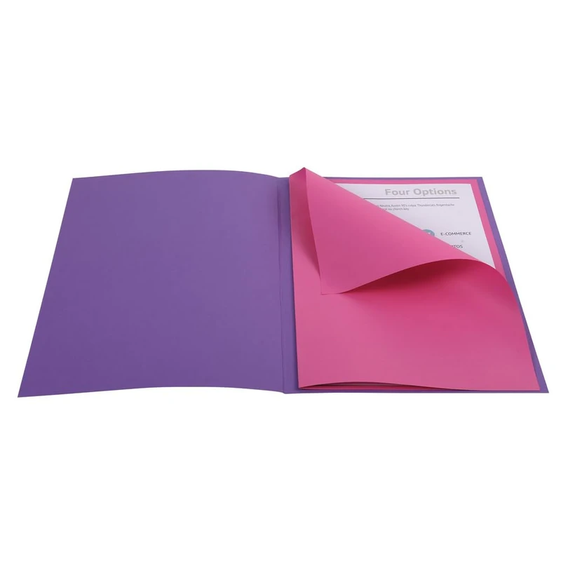 Exacompta - Ref 55545E - Box of 5 Class'Kit Filing Kit - 50 Rock''S Folders 210g/m² Dimensions 24 x 32 cm + 100 Rock''S 80g/m2 Document Folders 22 x 31 cm - PEFC™ Certified - Assorted