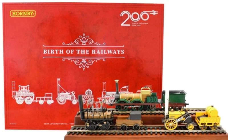 Hornby R30445 Birth of the Railways 200th Anniversary Train Pack - Locomotion Rocket Lion