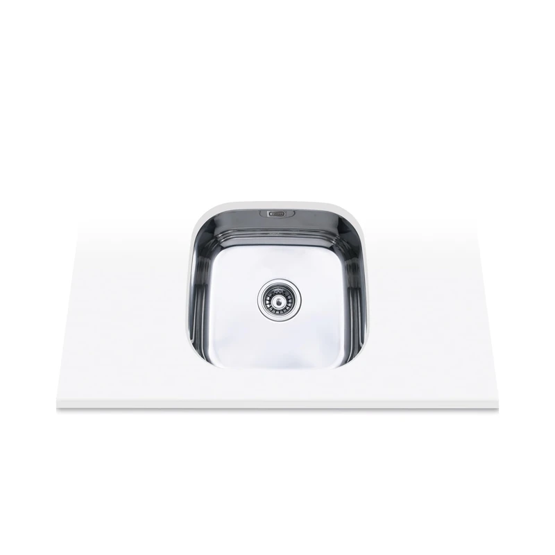EDESA Fuji BE 40X40 1C Plus/A Undercounter Sink Stainless Steel 1 Square Basin Base Absorbent Base Furniture Installation 45 CM Stainless Steel Finish - Image 1
