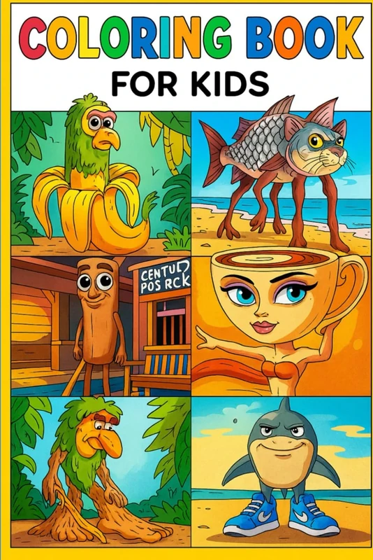 Italian brainrot coloring book