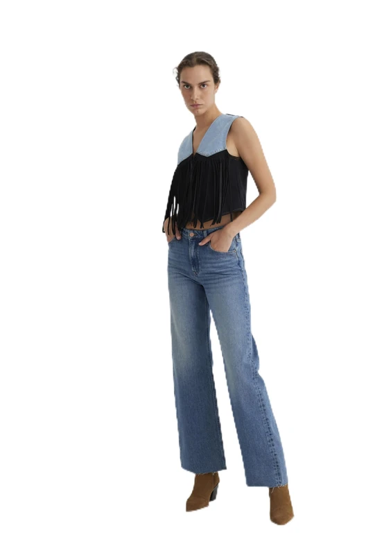 Mavi Women's Malibu Jeans, Light Used Brushed Denim, 26W x 28L - Image 1
