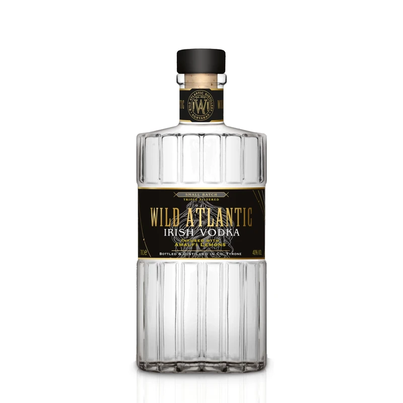 Wild Atlantic Irish Vodka, Small Batch Triple Filtered Infused with Amalfi Lemons, 40% ABV | 700mls