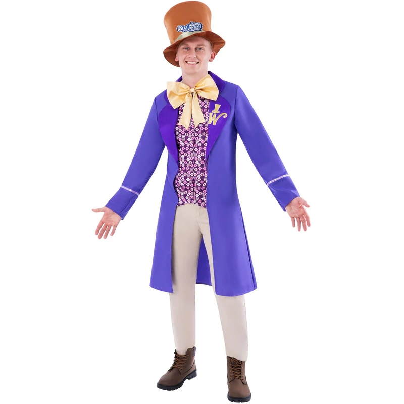 Rubies Official WB Willy Wonka Costume, Adults Fancy Dress, Size Medium, M Halloween
