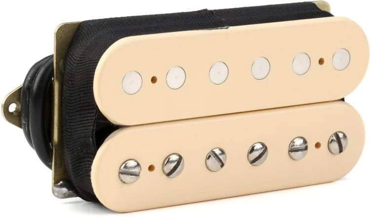 DiMarzio DP500FCR Super PAF Ceramic - High-Output Humbucker for Electric Guitar - Vintage PAF Look, Bridge Pickup, F-Spaced, Cream