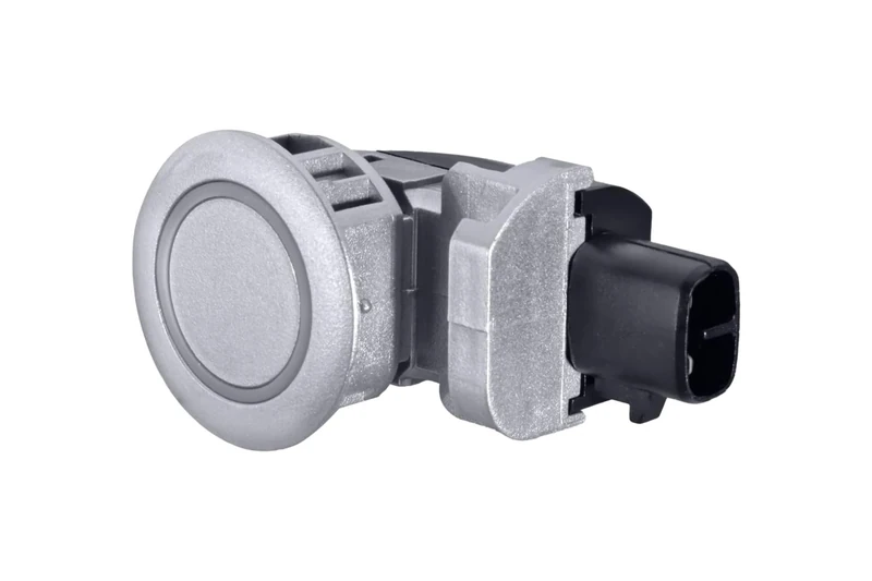 HELLA 6PX 358 269-111 Sensor, park distance control - angled - 2-pin connector - Plugged - Paintable