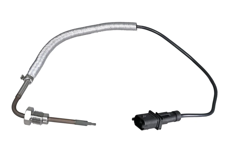 HELLA 6PT 358 226-591 Sensor, exhaust gas temperature - 2-pin connector - Bolted - Cable: 515mm