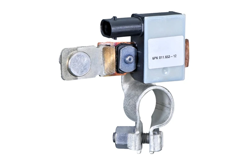 HELLA 6PK 011 653-121 Sensor, battery management - 12V - Bolted - without cable set