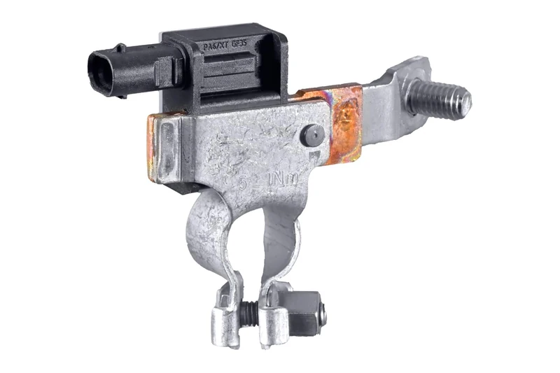 HELLA 6PK 010 557-311 Sensor, battery management - 12V - Bolted - without cable set