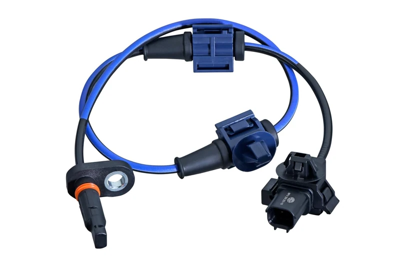 HELLA 6PU 358 251-151 Sensor Wheel Speed 2-Pin Rear Axle Cable: 494 mm with Mounting Clips on Cable