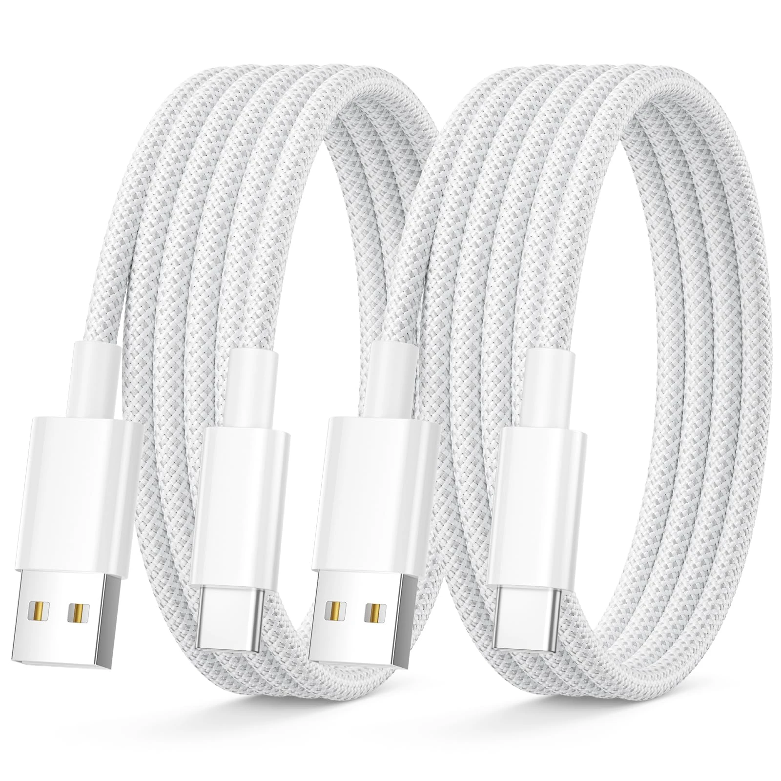 USB to USB C Charger Cable 1M 2Pack, iPhone 17 16 15 Charger Cable Fast Charging Cable Type C Braided USB C Cable iphone Lead USBC Wire for iPhone 16/16E/16 Pro Max/16 Plus/15/15 Pro Max/15 Plus, iPad
