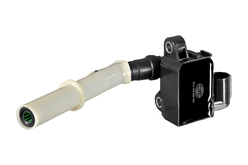 HELLA 5DA 358 290-121 Ignition Coil - 12V - 4-pin connector - Flush-Fitting Pencil Ignition Coils/incl. spark plug connector/Connector Type SAE - Bolted
