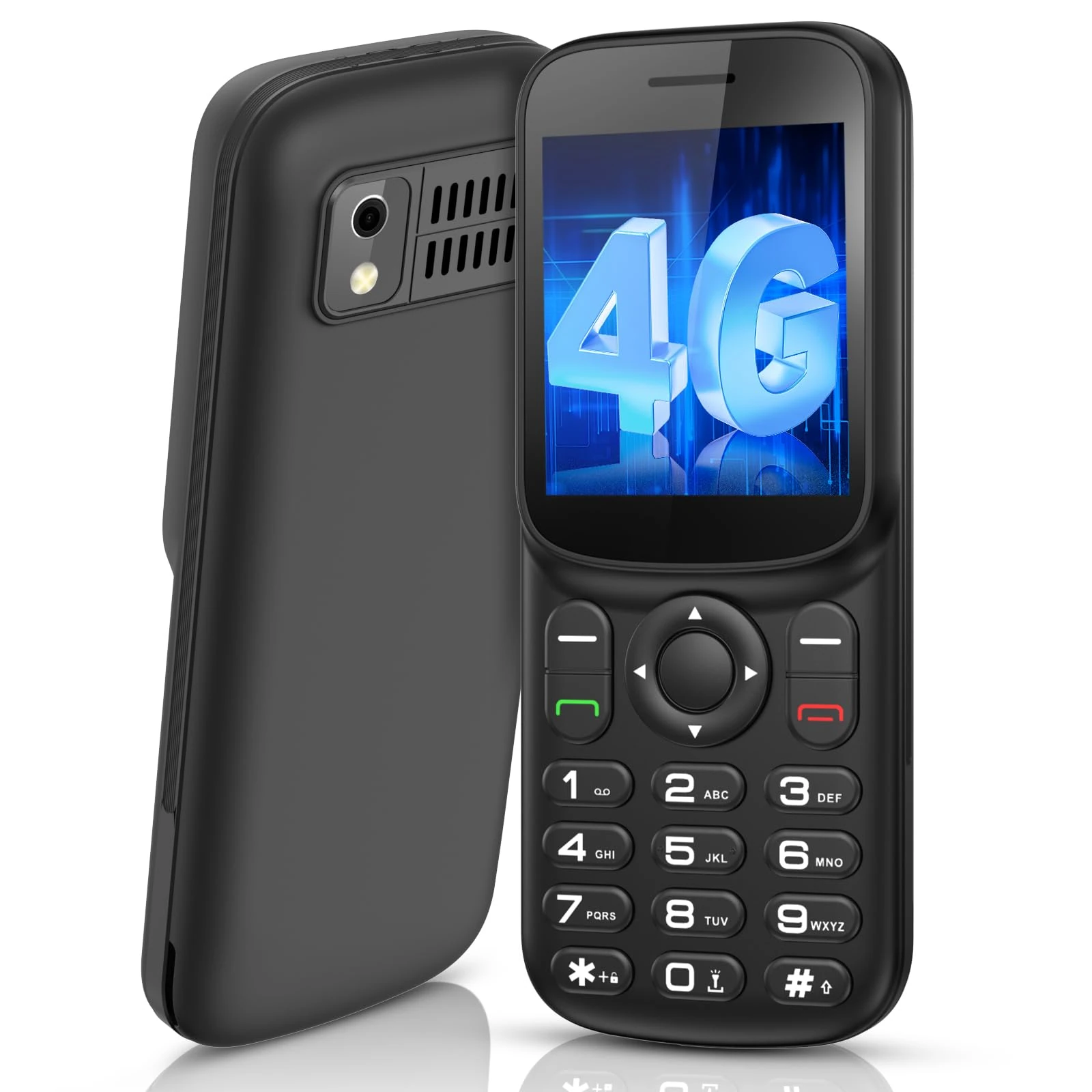 T185 | 4G SIM Free Mobile Phone Unlocked with Dual Nano SIM Slot | 1.8" LCD Screen | Bluetooth | 1000 mAh Battery | FM Radio | Compact Basic Mobile Phone with Torch| Pay As You Go Phones All Carriers