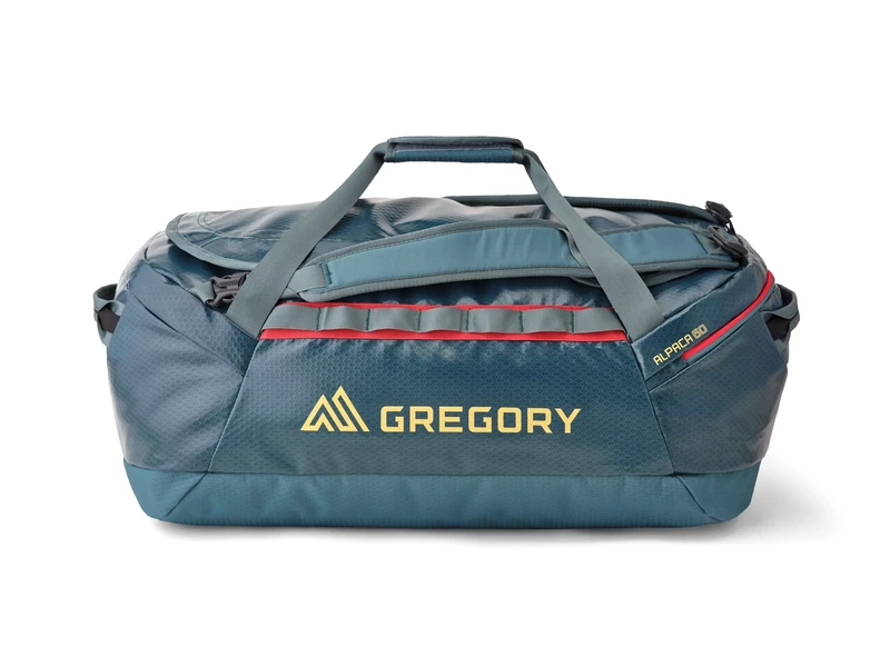 Gregory Alpaca 60 - Duffle M, 70 cm 60 L, 1.53 KG, Travel Bag, Water Resistant, with Packing Cube, Removable Shoulder Straps, Blue (Pool Party)