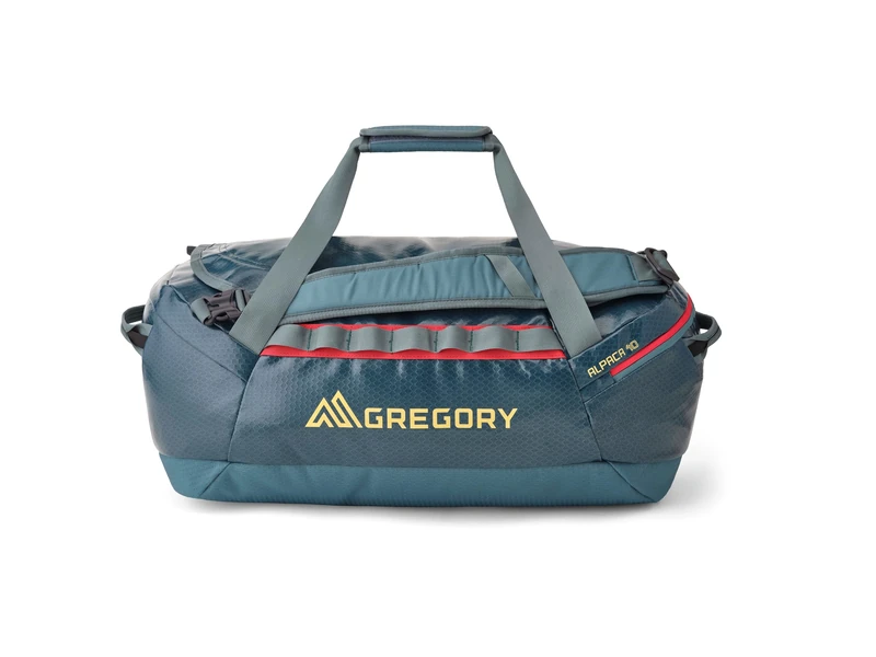 Gregory Alpaca 40 - Duffle S, 58 cm, 40 L, 1.23 KG, Travel Bag, Water Resistant, with Packing Cube, Removable Shoulder Straps, Blue (Pool Party)