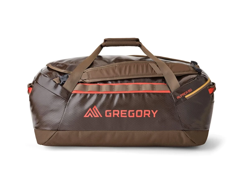Gregory Alpaca 60 - Duffle M, 70 cm, 60 L, 1.53 KG, Travel Bag, Water Resistant, with Packing Cube, Removable Shoulder Straps, Brown (Mesa Brown)