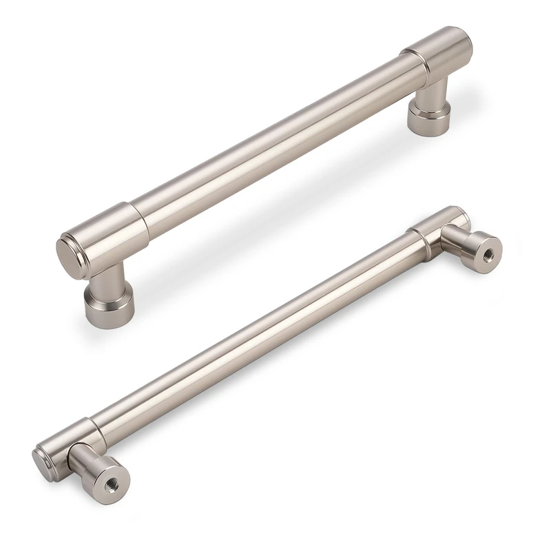 BUKOBYHE 20 Pack 5 Inch(128mm) Kitchen Cabinet Handles Brushed Satin Nickel Cabinet Pulls Alloy Drawer Pulls Solid Cabinet Hardware