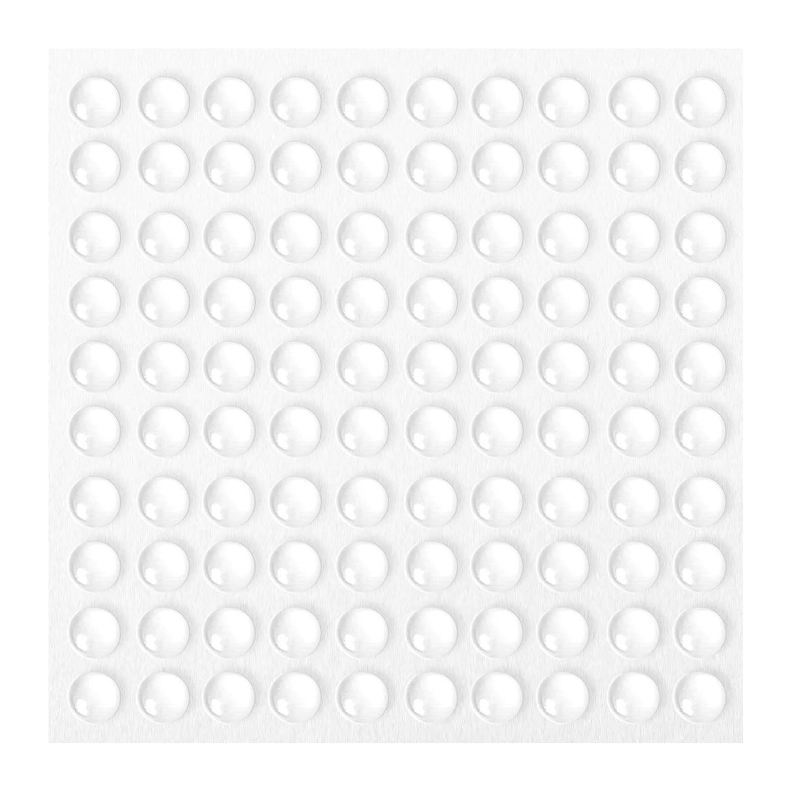 MOXYOY 100PCS Small Silicone Rubber Stoppers, Rubber Feet Pads Clear Self Adhesive Soft Close Dampers for Furniture 8 * 8 * 3mm