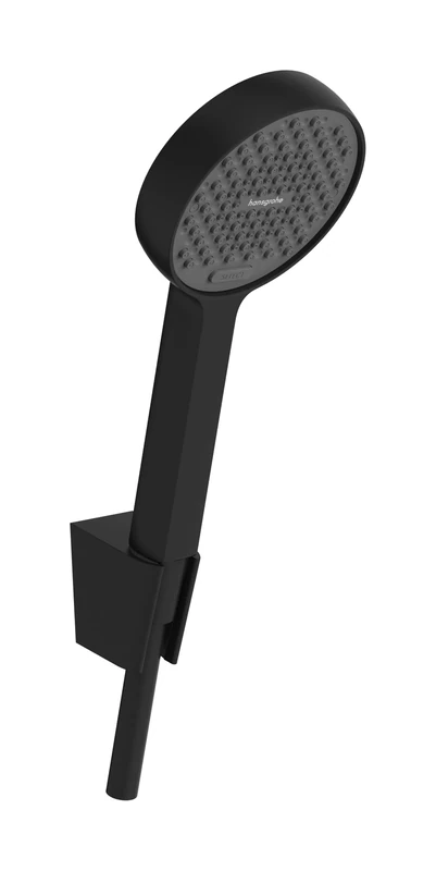 hansgrohe Activera Select S - Shower Set with Shower Head Water-Saving (EcoSmart, 2 Sprays), Shower Hose (1,25 m) and Shower Head Holder, matt Black, 28052670