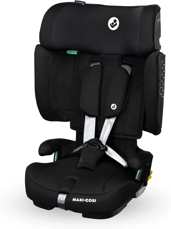Maxi-Cosi Nomad XL Plus, Evolutive Car Seat, 15 Months - 12 Years, 76-150cm, Foldable Travel Car Seat, Ultra-Compact & Lightweight, G-Cell Side Impact Protection, Travel Bag, Authentic Black