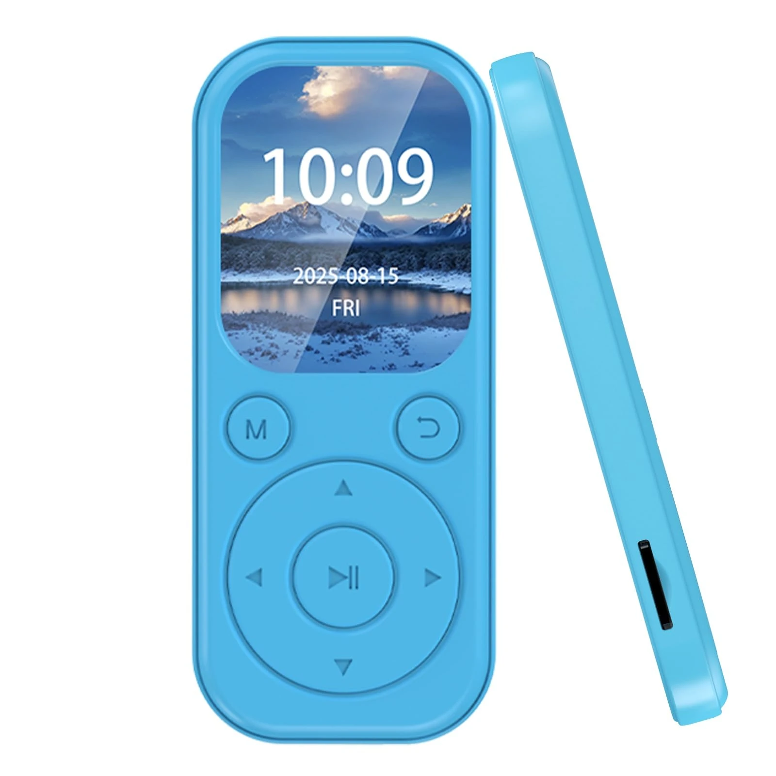 Lvcdodvd MP3 Players with Bluetooth 64GB TF Card Music Player MP3 & Digital Audio Players with Ultra-HD Screen Recorder E-Book FM Radio Support up to 256GB TF Card Blue