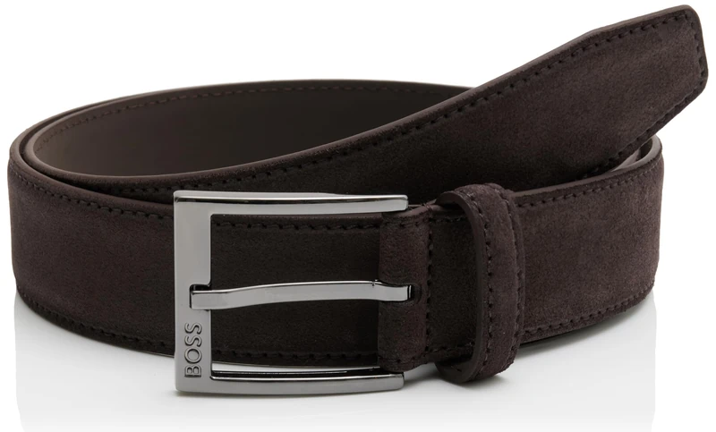 BOSS Men's Belt, Dark Brown 201, 95