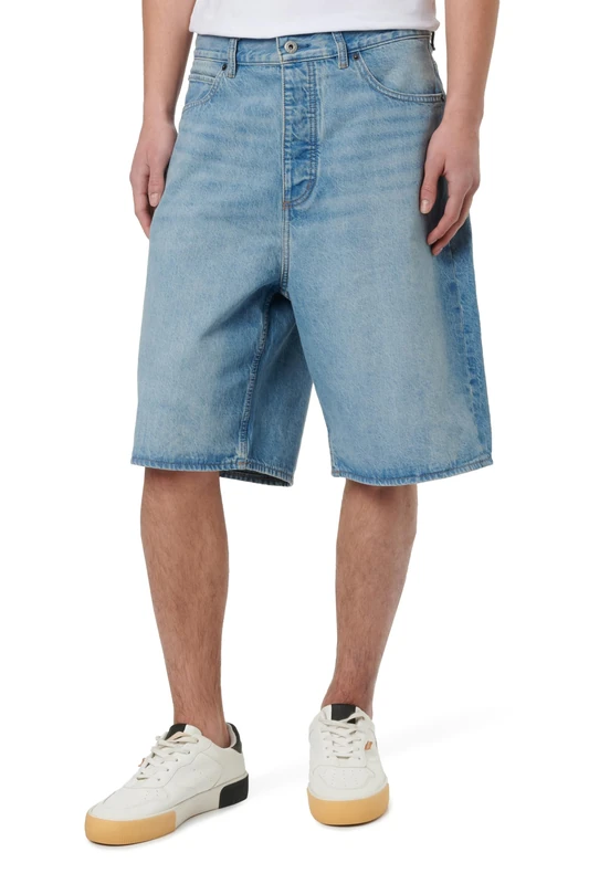 Hugo Men's Denim Shorts, Turquoise/Aqua 448, 22
