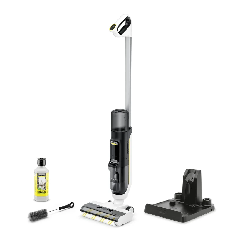 Kärcher Floor Cleaner Vacuum FCV 3 Natural N, with 3 cleaning modes, battery life: approx. 30 min, area performance per battery charge: approx. 130 m²