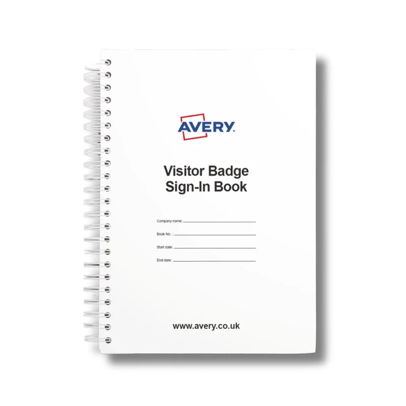 Avery - Visitor Sign-in Book with Removable Name Badges with 1 Book with 250 Badges