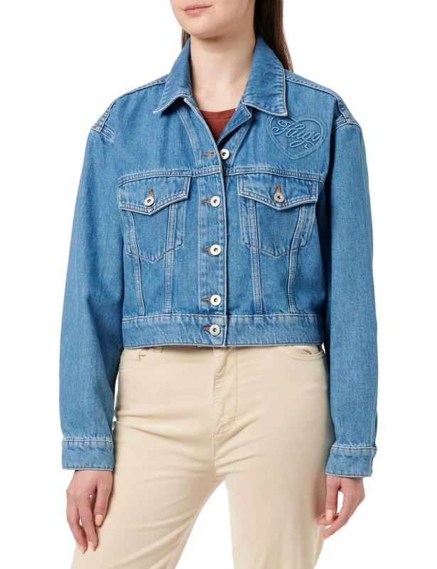 HUGO womens jeans_jacket_l, Turquoise/Aqua 447, L