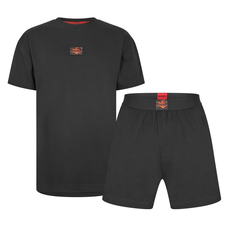 HUGO Mens Swim Shorts Black - Image 1