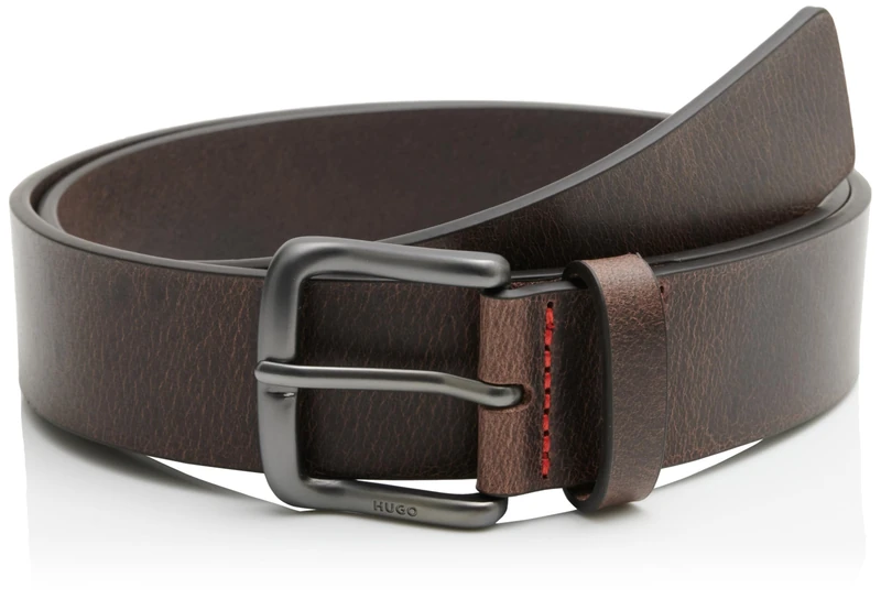 Hugo Men's Belt, Dark Brown 205, 100 cm