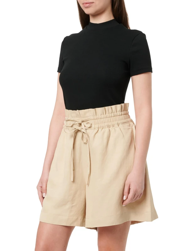 BOSS Women's Shorts_Flat, Open Beige 287, 24