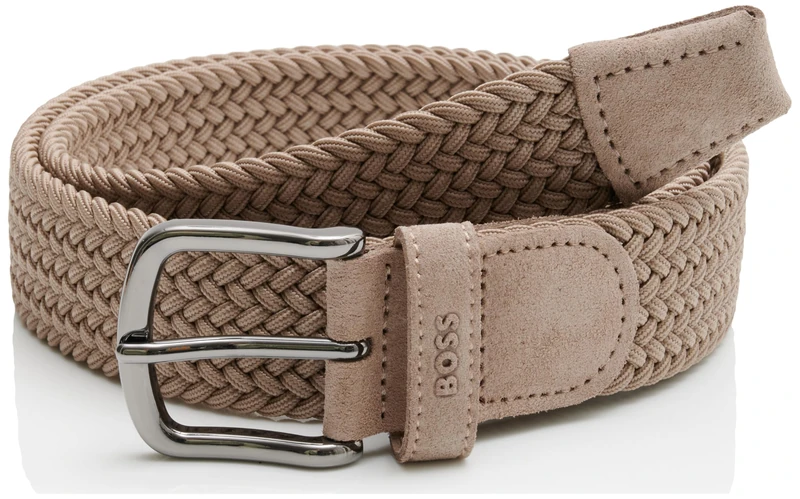 BOSS Men's Belt, Light/Pastel Brown 230, 85 - Image 1