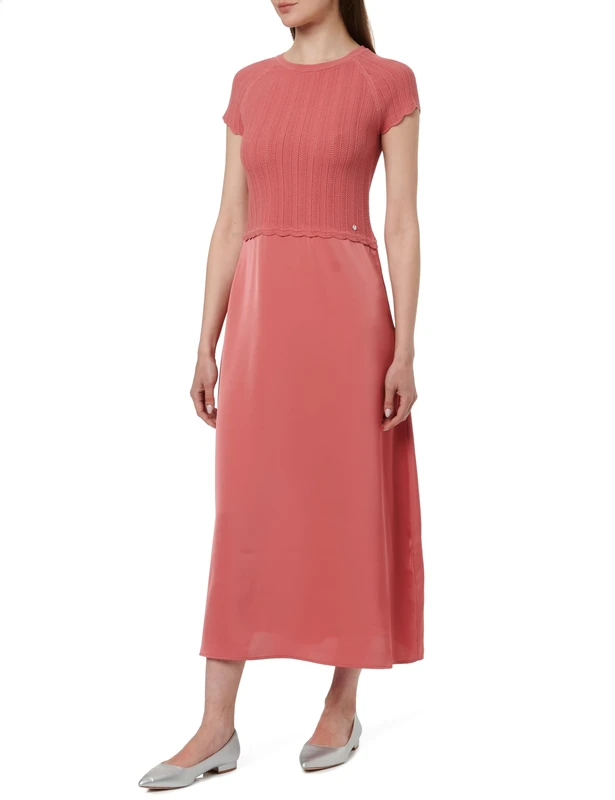 BOSS Women's Knitted Dress, Medium Red 610, XS
