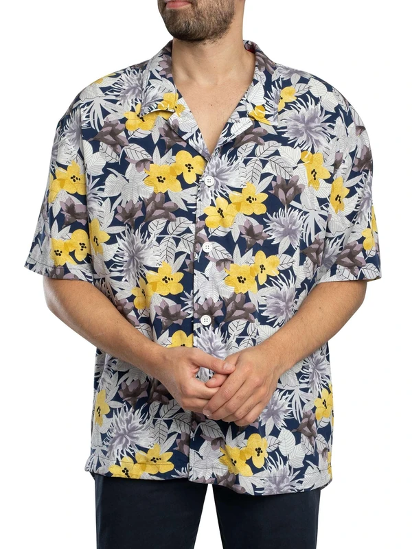 Hugo Men's Beach T-Shirt, Open Yellow 799, XL