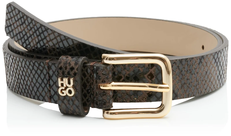 Hugo Women's Belt, Dark Brown 201, 95