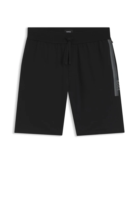 BOSS Mens Authentic Shorts Logo-Print Loungewear Shorts in Cotton Terry