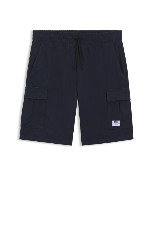 HUGO Mens Giulio262D Relaxed-fit Shorts in Cotton Ripstop