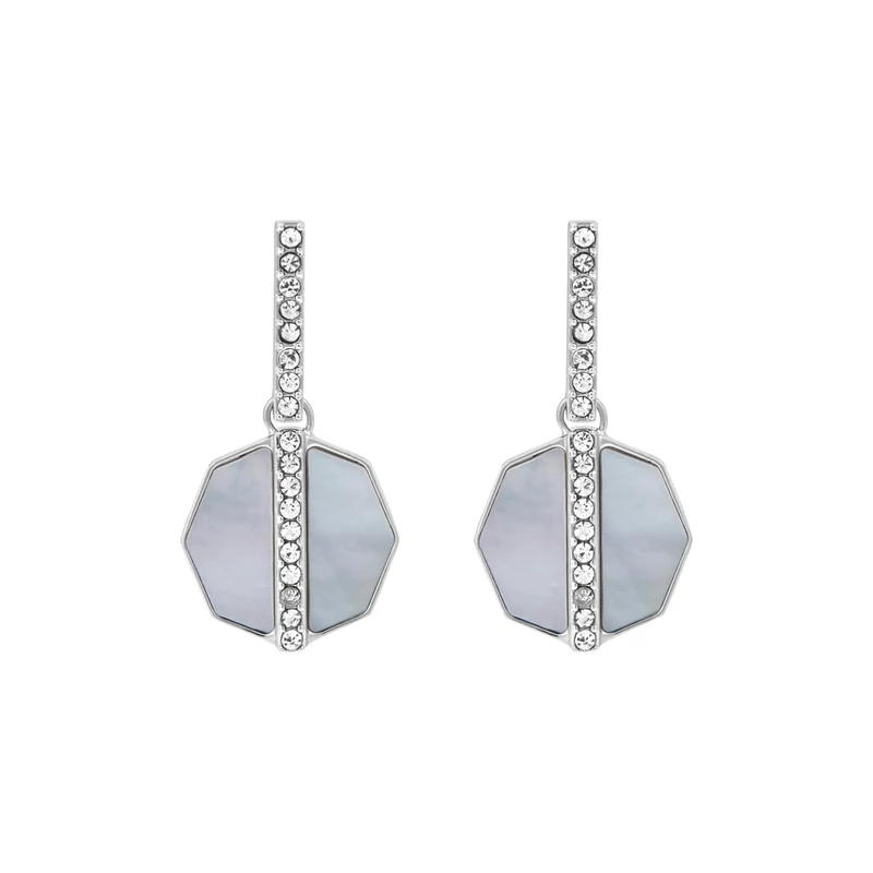 Fossil Women's Silver tone Stainless steel with post/stud closure Earrings