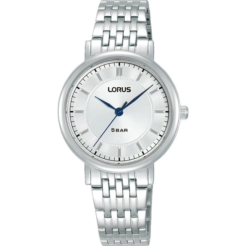 Lorus Women’s Traditional Silver Sunray SS Bracelet Watch RG217XX9