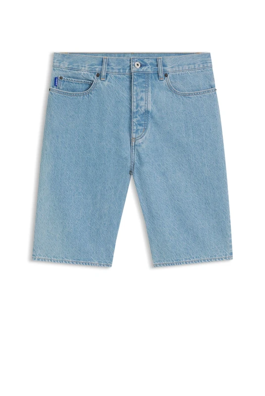 Hugo Men's Denim Shorts, Light/Pastel Blue 455, 22 - Image 1